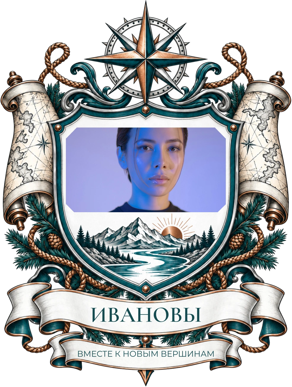 Наш семейный курс — шаблон для печати