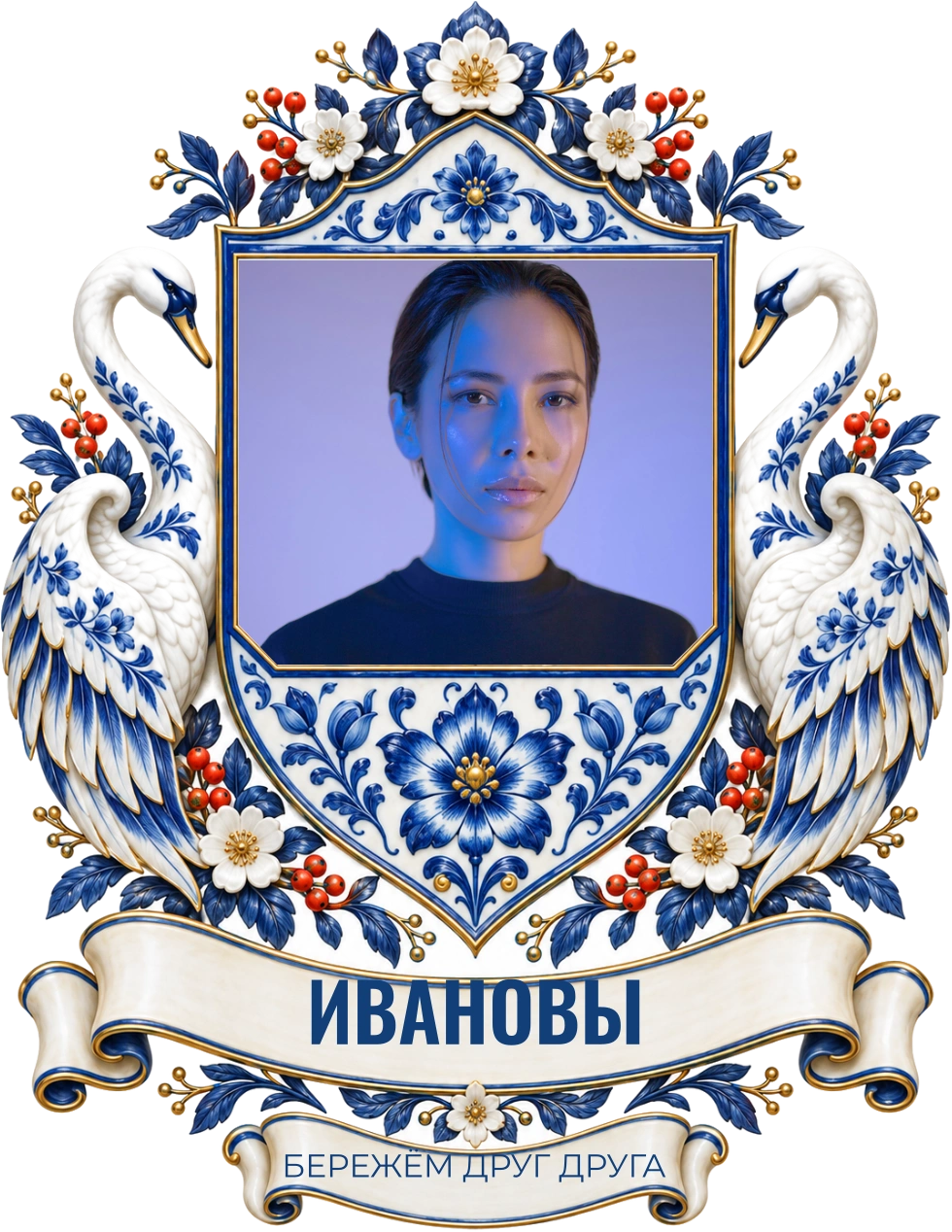 Бережём друг друга — шаблон для печати