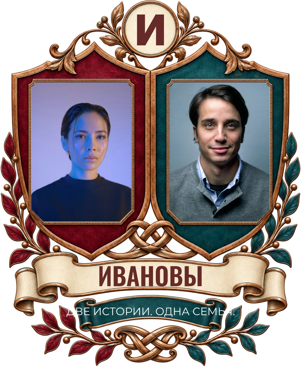 Две истории, одна семья — шаблон для печати