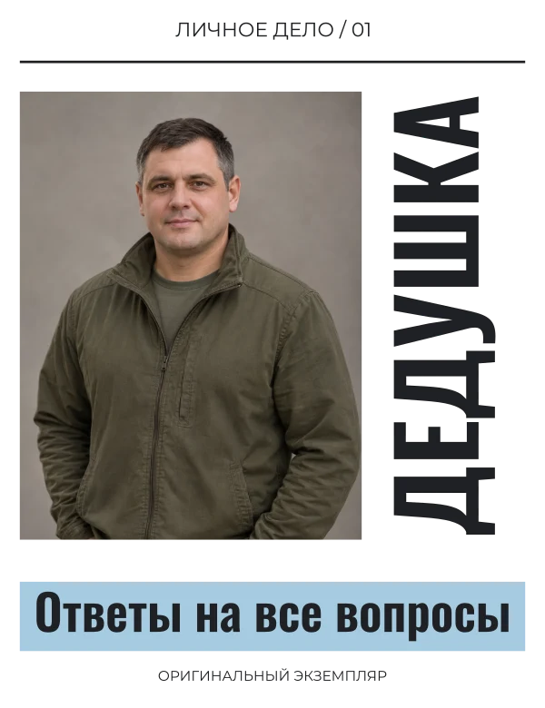 Дедушкина мудрость — шаблон для печати