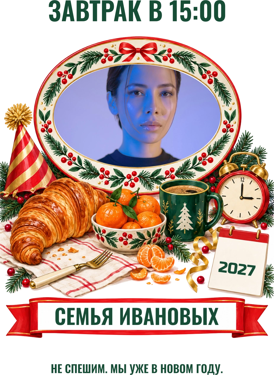 Завтрак в 15:00 — шаблон для футболки
